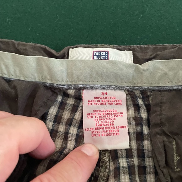 Checked Faded Glory Shorts - Picture 4 of 5